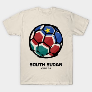 South Sudan Football Country Flag T-Shirt